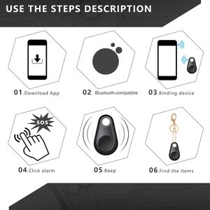 Flutesan – Lot de 8 traceurs GPS, localisateurs intelligents pour animaux de compagnie et clés, contrôle par application, en caoutchouc - Product Image 4