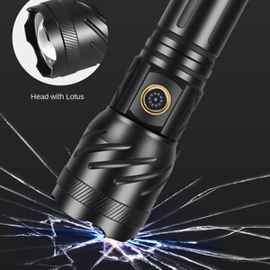 Linterna Led táctica de aleación de aluminio superbrillante, lámpara de acampada recargable por <span class=keywords><strong>USB</strong></span> de largo alcance de 1KM, linterna de caza de 3000lm - Product Image 6