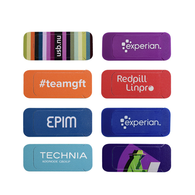 Custom Color Printed logo Ultra Thin Webcam Cover Slide Phone Camera Privacy Cover Webcam Privacy Cover for Laptop