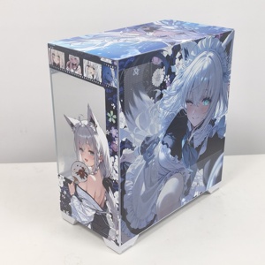 VK03 Shirakami Fubuki Torre completa Aleación de aluminio vertical ATX Caja para juegos de computadora de escritorio con ventana de panel lateral - Product Image 3