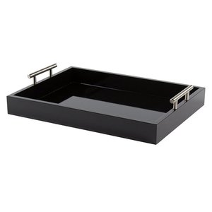 Soporte acrílico rectangular para encimera de baño, bandeja decorativa para Toalla de tocador, dormitorio, 24 inx10 - Product Image 1
