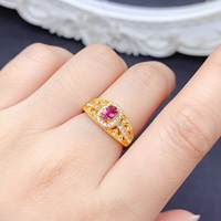 Factory Wholesale 925 Sterling Silver Candy Color Tourmaline Ring Minimalist Luxe Fine Jewelry Women Anniversary Gift