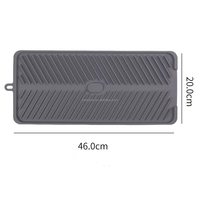 Tapis de drainage de cuisine en silicone, tapis antidérapant pour évier, pour la vaisselle et les bols, coussin isolant thermique, utilisation en cuisine, forme carrée