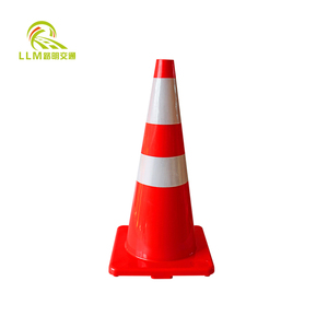 Chất lượng cao PVC giao thông nón cao có thể nhìn thấy an toàn giao thông nón với phản xạ cổ áo cho đường giao thông an toàn sử dụng - Product Image 2