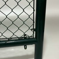 Rouleau de clôture grillagée en PVC, vert et noir, calibre 9, maille losange de 2 pouces, galvanisé à chaud, pour jardin, parc, aire de jeux, résidentiel