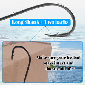 Anzuelos <span class=keywords><strong>de</strong></span> pesca 92247 Baitholder, anzuelo <span class=keywords><strong>de</strong></span> pico <span class=keywords><strong>de</strong></span> vástago largo, soporte <span class=keywords><strong>de</strong></span> cebo compensado negro, anzuelos <span class=keywords><strong>de</strong></span> pesca con 2 púas Baitholder - Product Image 6