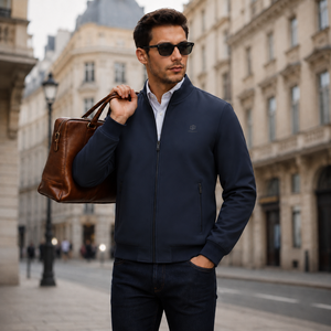 Vestes pour hommes RCX personnalisées, décontractées, coupe-vent, écologiques, respirantes, matelassées, à col montant, tendance, chaudes, classiques, amples, de luxe - Product Image 2