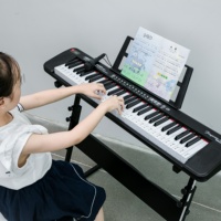MY MUSIC MY-668 61-Key Electronic Keyboard Portable Electric Organ Digital Piano Built-In Speaker Lightweight Plastic for