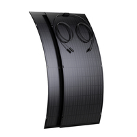 Panneau solaire photovoltaïque flexible monocristallin ultra-fin imperméable de 120 W pour toit, balcon et usage résidentiel