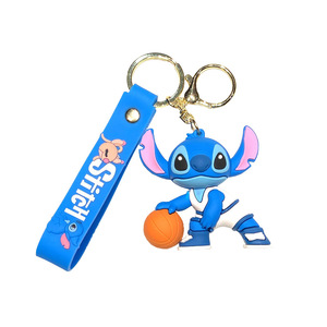 Porte-clés Figurine en PVC Souple de la Série Animée Stitch, Breloque de Sac, Petit Cadeau Transfrontalier, Vente en Gros, Fabriqué en Chine - Product Image 1