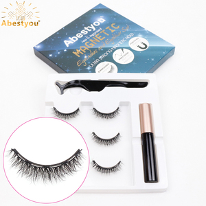 Abestyou 5d Haute Qualité 3 paires de <span class=keywords><strong>Faux</strong></span> <span class=keywords><strong>Cils</strong></span> Magnétiques Naturels Fluffy <span class=keywords><strong>Faux</strong></span> <span class=keywords><strong>Cils</strong></span> Courts en Vison Forte Magnétique <span class=keywords><strong>Eye</strong></span> <span class=keywords><strong>Liner</strong></span> Imperméable - Product Image 1