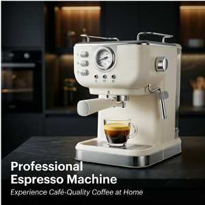 Máquina de Espresso Profesional Semiautomática de 20 Bares, <span class=keywords><strong>Cafetera</strong></span> <span class=keywords><strong>Italiana</strong></span> con Control de Temperatura, Espumador de Leche de Acero Inoxidable para Hotel - Product Image 4