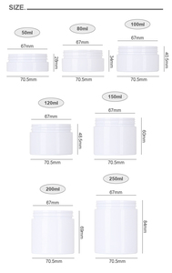 Tarro de proteína de suplemento de PET de grado alimenticio blanco de 120ml con soporte Personalizar color - Product Image 4