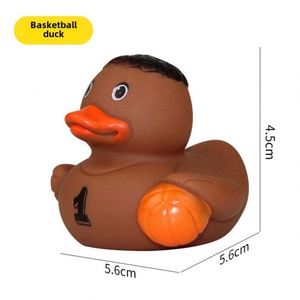 Jouet de bain créatif personnalisé pour enfants, canard en PVC et caoutchouc qui flotte et fait du bruit dans l'eau, jaune - Product Image 1
