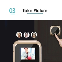 Vidéw 2.4 pouces écran LCD caméra numérique sonnette de porte visionneuse Vision nocturne détection de mouvement sonnette vidéo pour la sécurité de la maison
