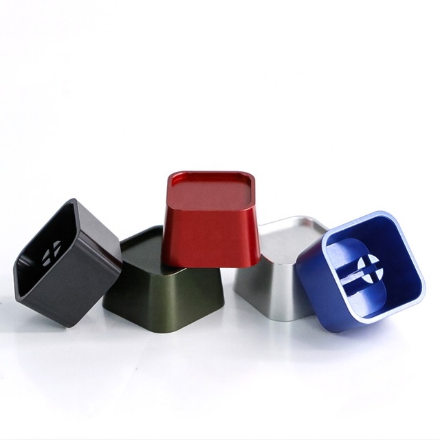 Customized Logo Mechanical Gaming Keyboard Keycaps CNC Metal Zinc Aluminum Keycaps
