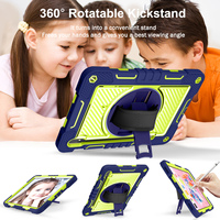 Étui robuste pour tablette Samsung Tab S10 Lite X406B, étui de protection à 3 couches antichoc avec protection à 360° °   Support rotatif