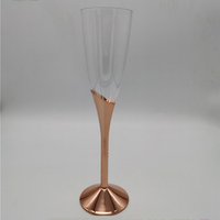 DD1283 flûtes à Champagne gobelets avec Base jour de mariage Liqueur 4.7 OZ tasse à Cocktail verres à vin en plastique