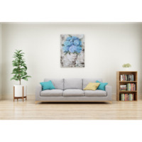 Peinture murale moderne abstraite de paysage floral sur toile acrylique, peinte à la main, écologique, imprimée UV, de haute qualité, vente en gros