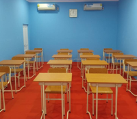 Bureau et chaise d'école bon marché pour un seul étudiant, table et chaise pour salle de classe, ensemble de bureau pour l'école primaire, mobilier scolaire
