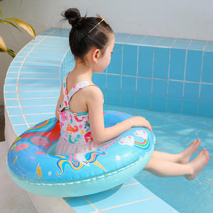 Anillo de natación inflable para niños Inf Kelukeya, diseño de unicornio de dibujos animados, flotador para piscina para niños de 5 a 7 años - Product Image 3