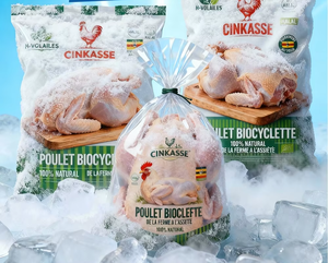 Sacs en plastique personnalisés imprimés avec fermeture éclair refermable, sans BPA, adaptés aux aliments, en nylon, pour l'emballage de <span class=keywords><strong>poulet</strong></span> frais et congelé - Product Image 3