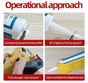 Sellador de silicona ignífugo y resistente a altas temperaturas directo de fábrica con buena adherencia - Product Image 4