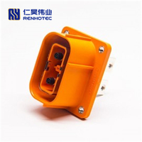 Bornes de faisceau de câbles Dc Hvil Safety Lock 2pin 2.8mm Plastic Electrical Vehicle Socket Connector Safety Locked Rosenberger