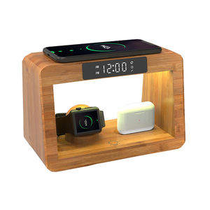 2025แท่นชาร์จไม้ไผ่ที่ชาร์จแบบเร็วแท่นวางโทรศัพท์มือถือแบบไร้สายโคมไฟ iPhone 14 13 - Product Image 6