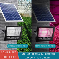 Projecteurs de croissance solaire à spectre complet avec panneau solaire 100W, éclairage hydroponique d'extérieur et d'intérieur IP67 étanche UV led pour culture de plantes