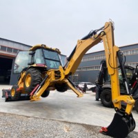 Chargeuse-pelleteuse 4x4 multifonctionnelle à vente chaude 2025, excavatrice agricole à 4 roues motrices, chargeuse-pelleteuse chinoise à vendre