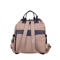 Tas Selempang Khaki Unisex, Tas Ransel 2 in 1 Serbaguna Kasual untuk Penggunaan Sehari-hari di Luar Ruangan