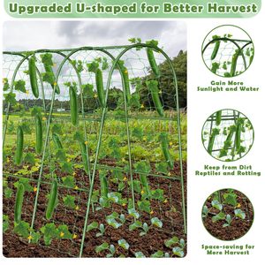 Support de treillis moderne en métal et plastique <span class=keywords><strong>pour</strong></span> concombres, légumes et <span class=keywords><strong>plantes</strong></span> <span class=keywords><strong>grimpantes</strong></span> - Product Image 2