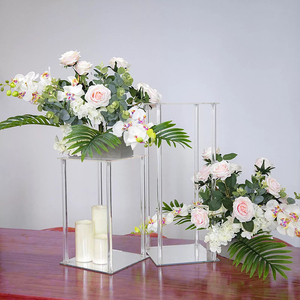 <span class=keywords><strong>Centrotavola</strong></span> per Matrimoni Vasi in Acrilico Quadrati Geometrici Alti Supporti per <span class=keywords><strong>Fiori</strong></span> per Decorazioni da Tavola per Feste - Product Image 5