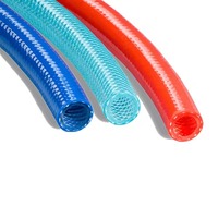 3/8 "1/4'' Polyuréthane Trois Couches Polyester Tressé Tuyau D'air Pas Cher et Flexible Durable Anti-abrasion PU Renforcé Tuyau D'air