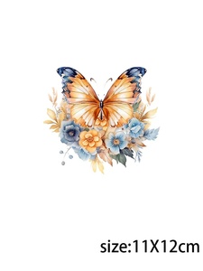 Letop 1pcs 16oz cup bọc chuyển không thấm nước UV cho dtf bướm với hoa nhãn dán nhãn chất liệu - Product Image 5