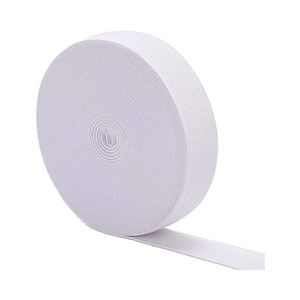 1 Bobine de Bande Élastique Tricotée Haute Élasticité, 157 Pouces, Blanche, Moderne, pour la Couture de Ceintures, Pantalons, Vêtements, Artisanat et Bricolage - Product Image 1