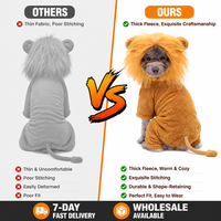 Disfraz de Dinosaurio de Felpa Ecológico para Perros y Gatos, Sudadera con Capucha para Mascotas, Popular en Otoño, Navidad y Halloween