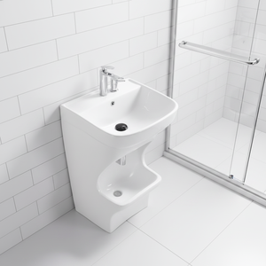 Lavabo sur colonne en céramique pour ablutions musulmanes, bac à se laver les pieds, vente en gros pour maison, mosquée, hôtel - Product Image 1