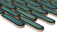 Style chinois Bleu Vert Mosaïque En Céramique Pour Salle De Bain