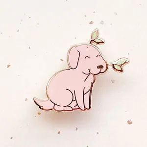 Geen Minimum Maat Bean Sproout Hond Hard Enamel Animal Revers Pin Als Metalen Ambachten