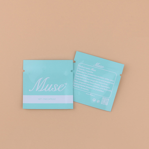 Sacchetto di plastica personalizzato stampato in lamina laminata Mylar per maschere viso, patch leviganti per petto, <span class=keywords><strong>fronte</strong></span>, sotto gli occhi e collo - Product Image 5