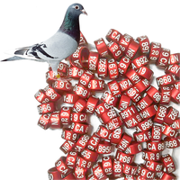 GSF-ABR-S Nouveau Produit Jambe Anneau Informations En Métal Personnalisé En Aluminium Oiseaux Pied Anneaux Bandes Pour Pigeon