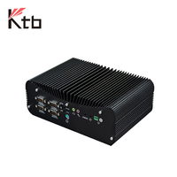 Mini PC Industrial Integrado Sin Ventilador KTB-526 I5-1235U/I7-1260/1255U con Windows 7/8/10/Linux, 2 Puertos LAN, 6 Puertos USB, 6 Puertos COM, 1 Puerto HDMI, 1 Puerto VGA