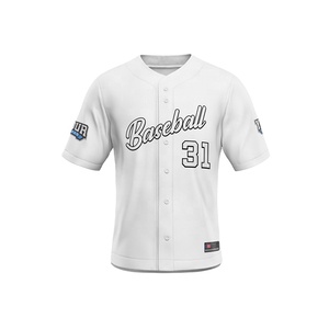 Camiseta de béisbol sublimada Camiseta de béisbol personalizada Hombres Equipo Diseño Estilo Uniformes de Softbol - Product Image 3