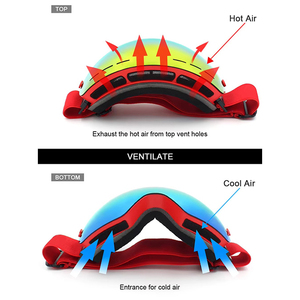 Gafas de Esquí RTS con Protección UV400, Lentes Polarizadas Antivaho, Gafas de Seguridad para Esquí, Deportes de Nieve, Logotipo Personalizado - Product Image 4