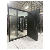 Porte d'entrée principale de style européen PRIMA pour hôtel, en acier inoxydable, portail principal en alliage d'aluminium, portes d'entrée