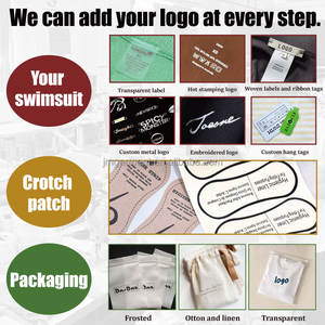 Gran oferta logotipo personalizable para mujer verde menta Bikini Sexy triángulo traje de baño para playa yate OEM ODM ropa de playa de moda - Product Image 3