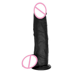 <span class=keywords><strong>Dildo</strong></span> pour femmes en silicone noir ultra-réaliste extra-large et doux, 625g - Product Image 5