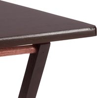 Table de service pliable en bambou de luxe, style classique moderne, lot de 4, avec panneau de rangement pour salon